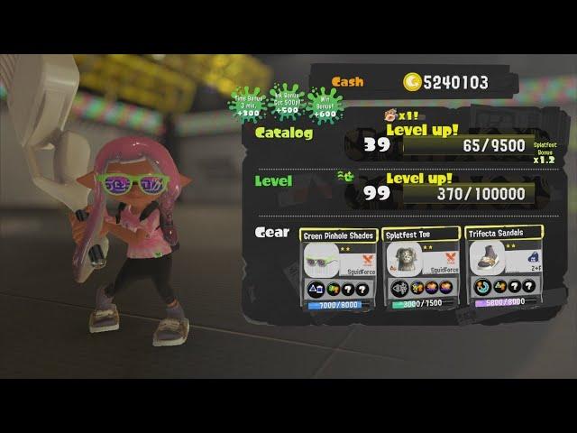 Splatoon 3 - Turf War - Reaching Level 99