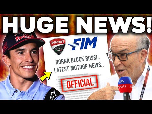 HUGE NEWS for Marquez & Ducati JUST LEAKED! Dorna BRUTAL STATEMENT to Rossi, Yamaha set V4 engine