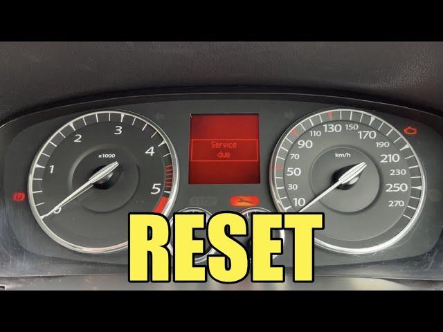 Renault Laguna 3 Service Indicator Reset 2007 - 2015