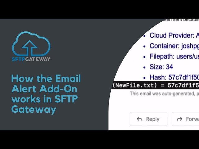 How the Email Alert Add-On works in SFTP Gateway