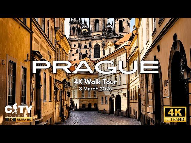 Prague 4K Walking Tour (March 2025) | Exploring Prague Old Town | Hidden Gems & Iconic Landmarks