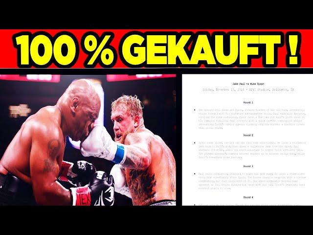 MIKE TYSON VS JAKE PAUL WAR 100% GEKAUFT ! KAMPF-SKRIPT LEAKED MITTEN IM KAMPF !! FIGHT REACTION