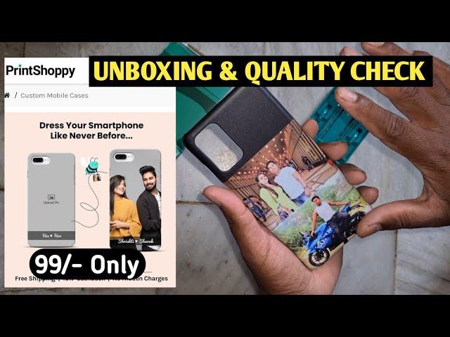 Printshoppy Mobile Cover Quality Check Unboxing Full ,Samsung S 20 Plus Photo  Print case.