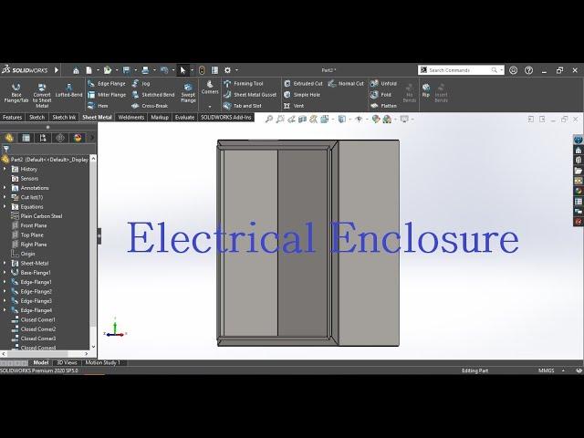 How To Design an Electrical Enclosure - SolidWorks Sheet Metal - Part1