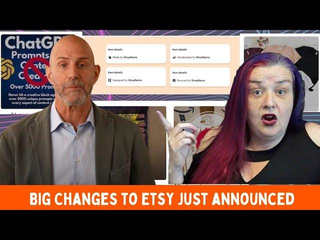 A Message From Etsys CEO Josh. BIG changes coming to Etsy, My first thoughts LIVE