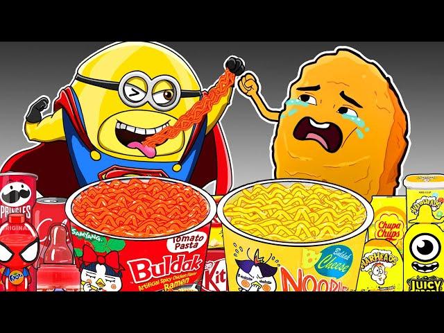 Mega Minion & Gegagedigedagedago - Despicable Me | Convenience Store Food Mukbang |Mukbang Animation