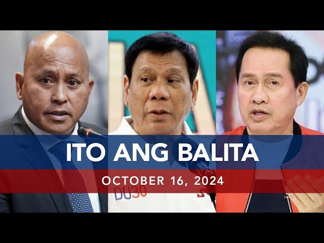 UNTV: Ito Ang Balita | October 16, 2024