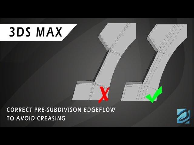 3DS Max Tutorial - Correct Edge Flow for Subdivision