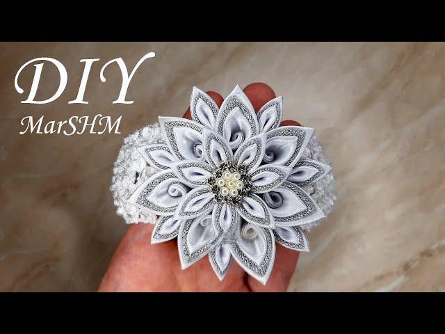 Snowflake from ribbon DIY Christmas toys #Shorts