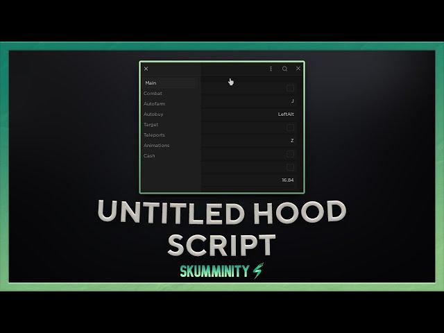 [SCRIPT] New Untitled Hood script [Inf Money, Autofarm and more!] **PASTEBIN 2022**