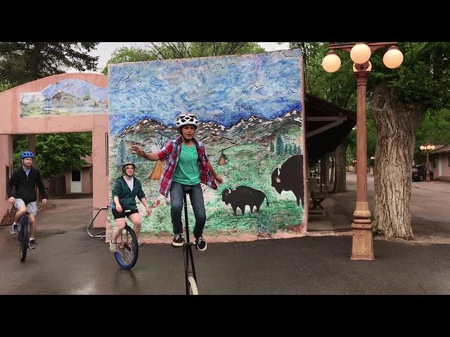 Happy Unicycle Week! (at the Buffalo Lodge Bicycle Resort)