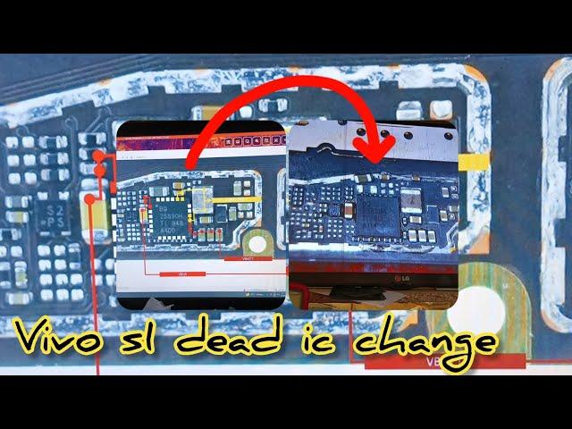 Vivo s1 dead mobile alive done with change bq25890 charging ic change #deadmobile #chargingic