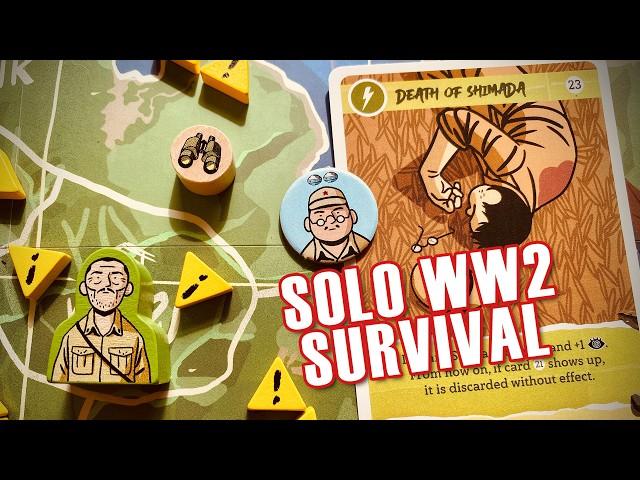 Onoda Gameplay & Review | Solo World War 2 Survival Wargame | Board Game | Salt & Pepper Games