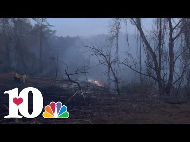 Dollywood reopens as crews make progress battling fire in Pigeon Forge near park