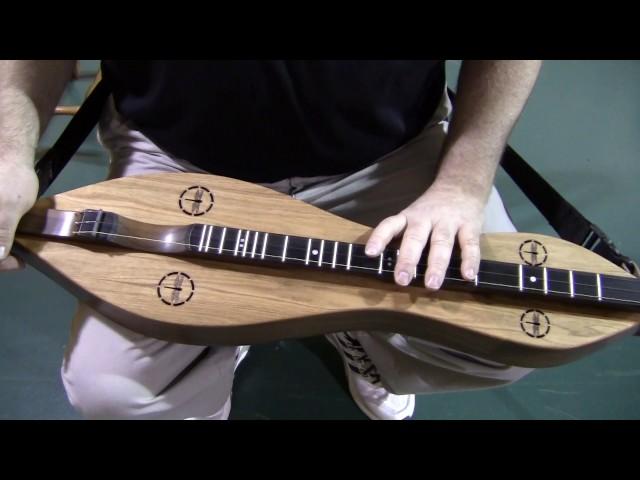 Folkcraft® Instruments Custom Series Dulcimer Demo, California Body Size, Walnut Body/Butternut Top