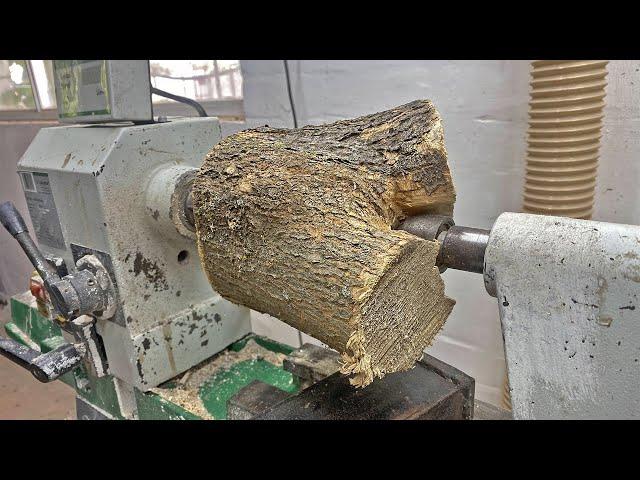 Woodturning - what you can turn a log found in a pile of firewood into?