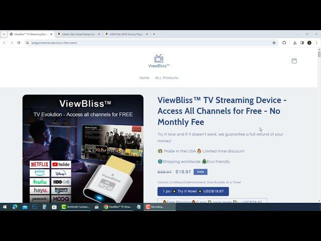 View Bliss TV Streaming Device scam explained