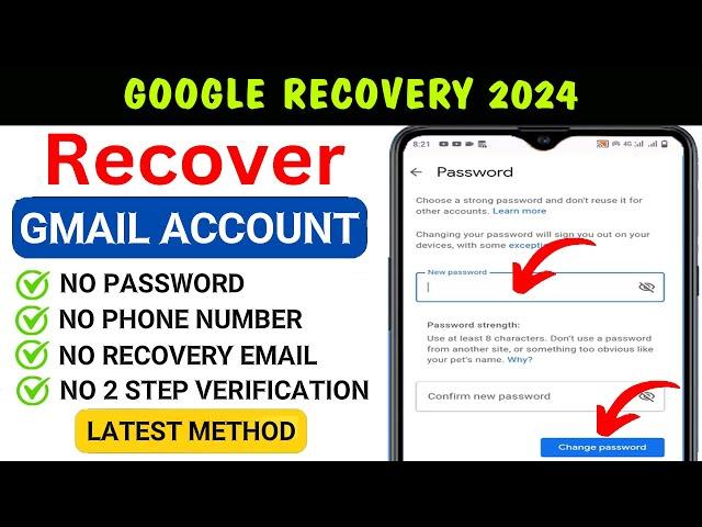 Recover Hacked Gmail Account Without Email & Phone Number 2024 | Hack Gmail id