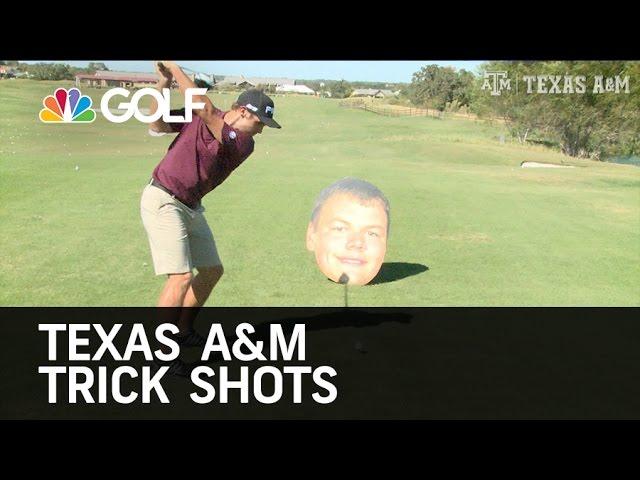 Texas A&M Golf Trick Shots | Golf Channel