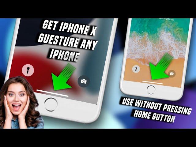 Get iPhone X features on iPhone 6/6+/5s/6splus/7/8 Any iPhone|| how to fix broken iphone home button