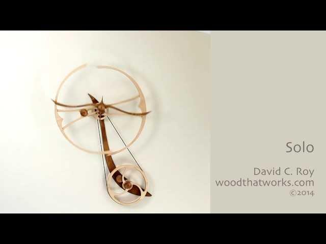 Solo kinetic sculpture by David C  Roy