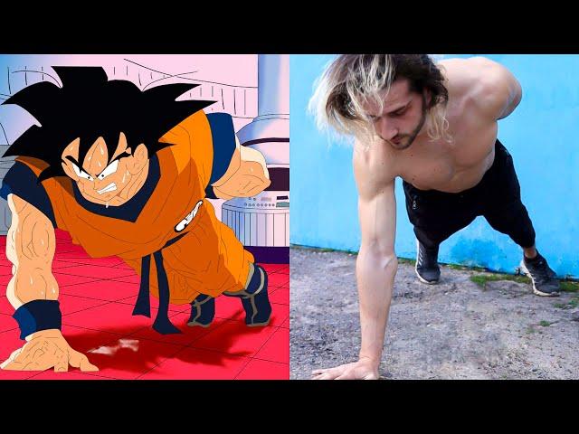 Exercises from Goku Training in Real Life (Calisthenics, Anime)