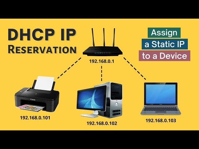 Set a Static IP Address for a Device | DHCP IP Reservation