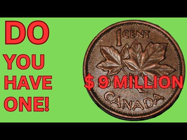 8 EXTREMELY VALUABLE ONE CENT CANADIAN COINS WORTH MONEY - RARE CANADIAN COINS TO LOOK FOR!