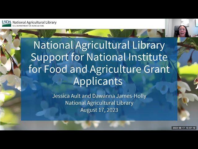 National Agricultural Library Support for NIFA Grant Applicants