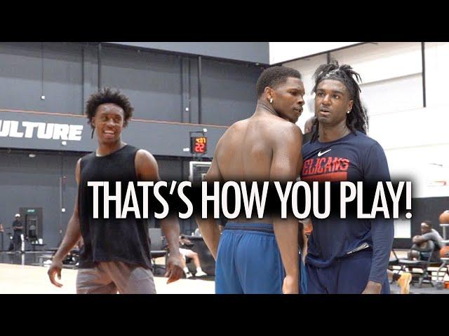 Anthony Edwards Hypes up Kira Lewis Jr. vs Collin Sexton in NBA Pro run!