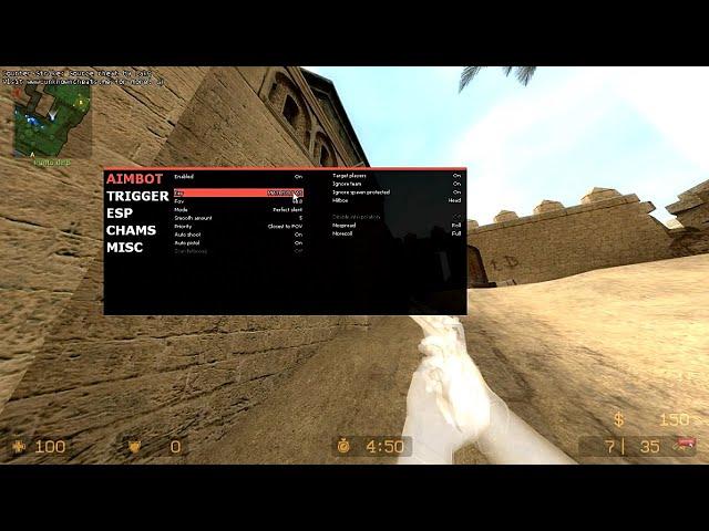 CS SOURCE HACK / AIMBOT / WALLHACK / TRIGGERBOT