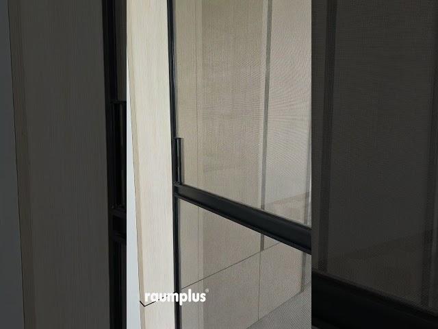 Raumplus sliding doors S1200 air with syntarqui metal mesh Eztu glass