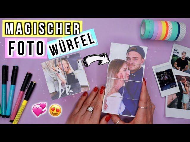 FOTO WÜRFEL Valtentinstags DIY Last Minute Geschenkidee Cali Kessy