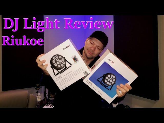 RIUKOE Led Par Lights Dmx RGBW Stage Light Review - Cheap DJ Lights