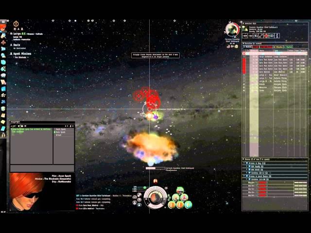 Eve Online - Lvl 4 Missions - The Blockade (Serpentis) - Rattlesnake