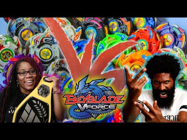 I Challenged My Sister To A Plastic Generation Beyblade Duel! \\ Beyblade V Force