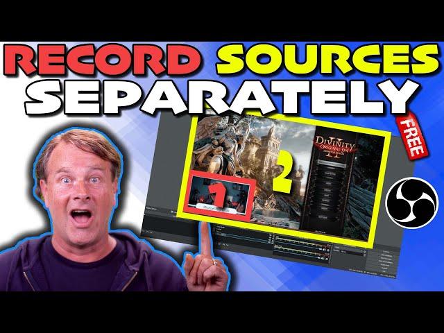 Record Video Sources Separately Using OBS Studio - Visible or not!
