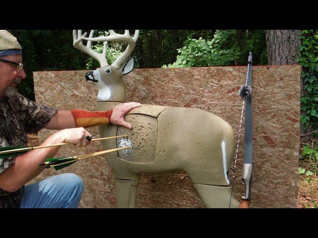 Part 2 Black Hunter Longbow or Recurve Bow Range comparison Test