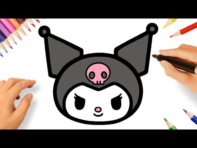 CÓMO DIBUJAR A KUROMI FÁCIL 