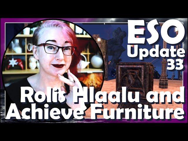  Rolis Hlaalu and Achievement Furniture  ESO Legacy of the Bretons | Update 33 | Icy Talks #ESO