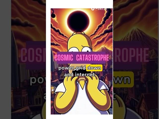 Cosmic Catastrophe: Simpsons predictions #SimpsonsPredictions #CosmicCatastrophe #EerieProphecies