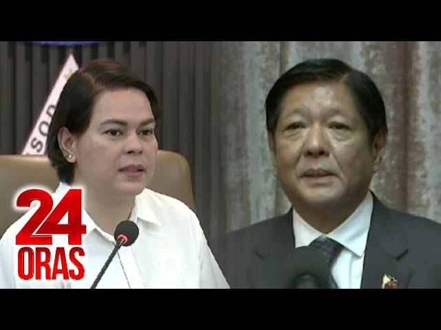 Mga indikasyon sa pagkakawatak nina Marcos at Duterte, nagsimula noong 2023  | 24 Oras