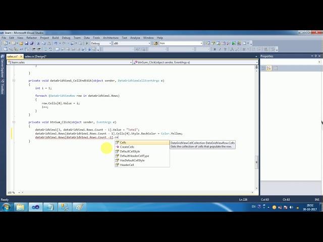 c# tutorial - Display Sum amount in Data Grid view last row in c# windows application