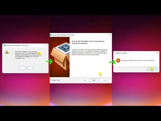 How to fix the VirtualBox 7.0 installation error “VirtualBox Needs..." on Windows 11.