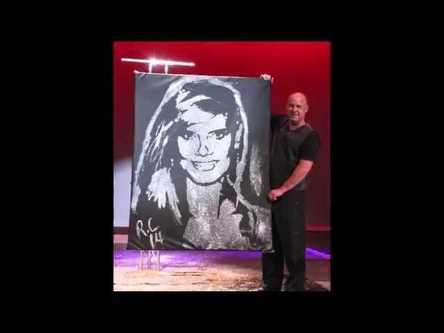 "America's Got Talent" Speed Painter Robert Channing Paints Heidi Klum