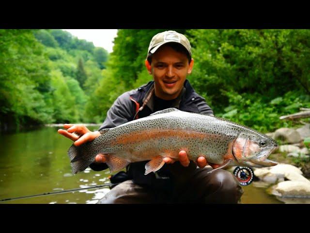 Ловля на нимфы в Закарпатье / Fly Fishing on nymph in Carpathians river.