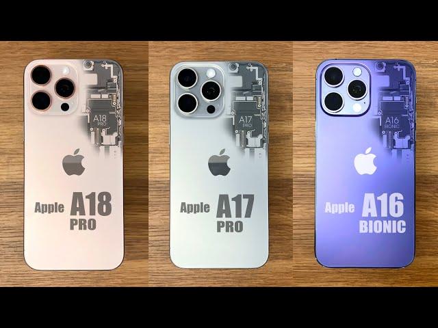 iPhone 16 Pro vs 15 Pro vs 14 Pro SPEED Test | A18 Pro vs A17 Pro vs A16 Bionic!