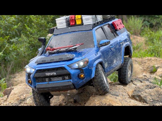 1/10 Scale RC:TOYOTA 4RUNNER(3D Printed Body/SCX10 II/RC4WD Wheels/Tires)  Off-road Driving. #4