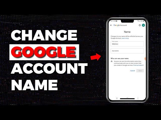 How to Change Gmail Account Name (2024) [Tutorial]