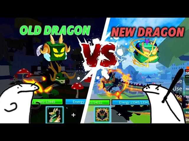 Old Dragon VS New Reworked Dragon! In Blox Fruits - Update 24